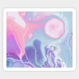 Pink and Blue Marble Sticker